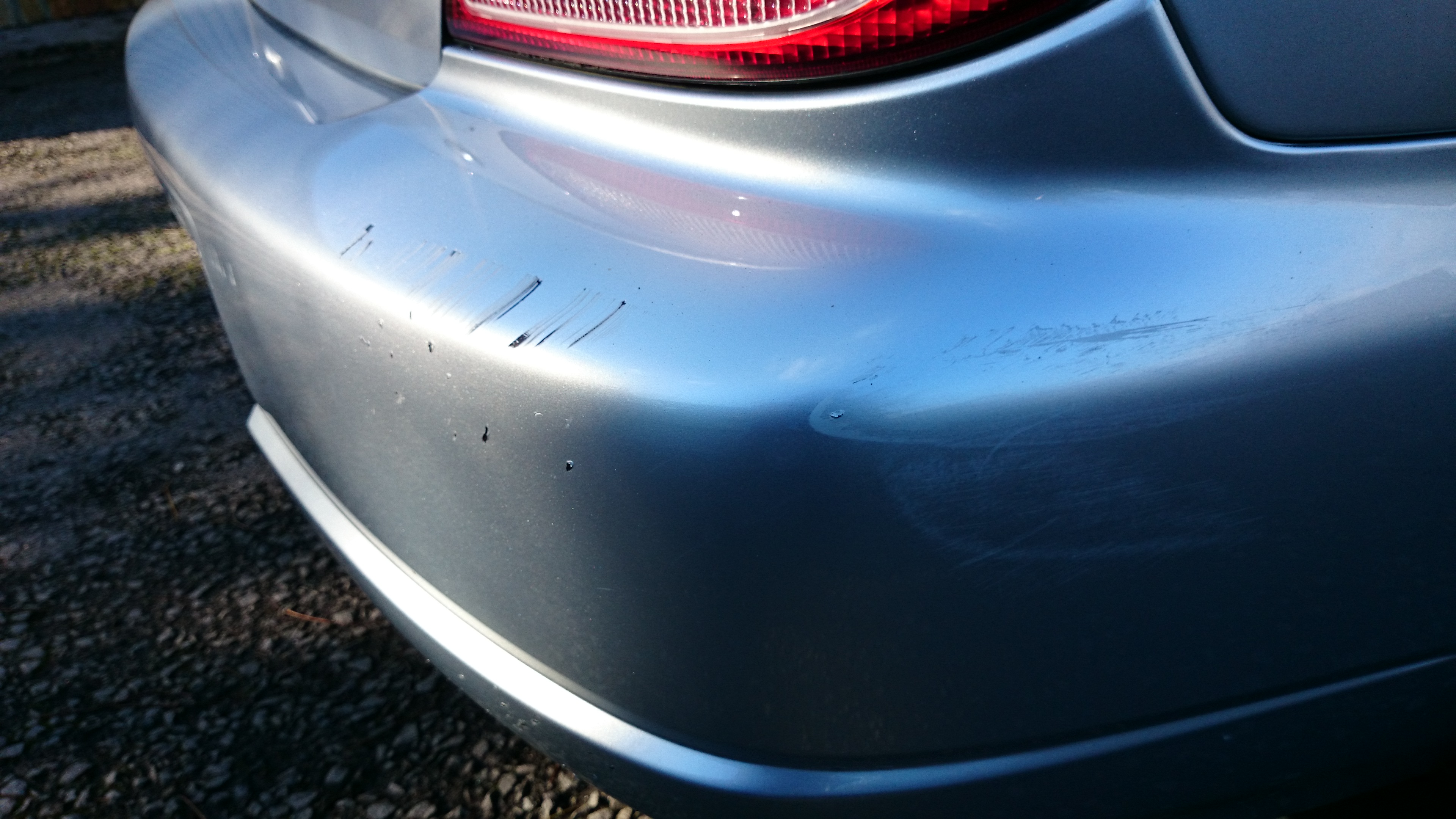 A Step By Step Repair Example Of A Scuffed Bumper